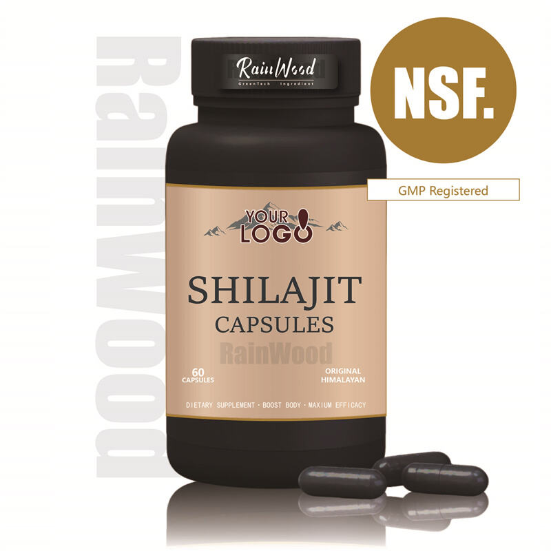 OEM ODM Kapsul Shilajit 500mg Bubuk Shilajit Murni