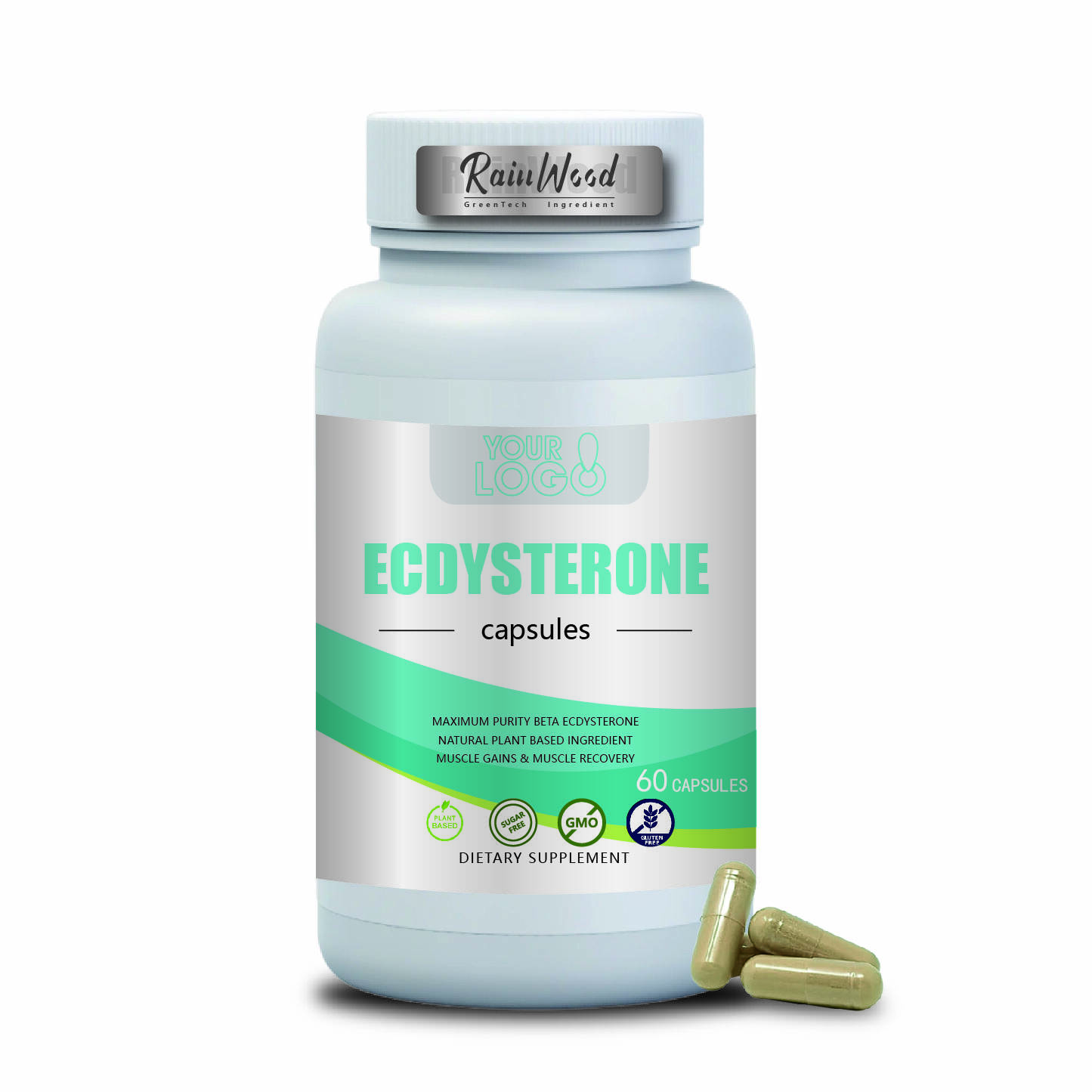 OEM ODM Estratto di Ecdisterone 500mg Capsule di Ecdisterone