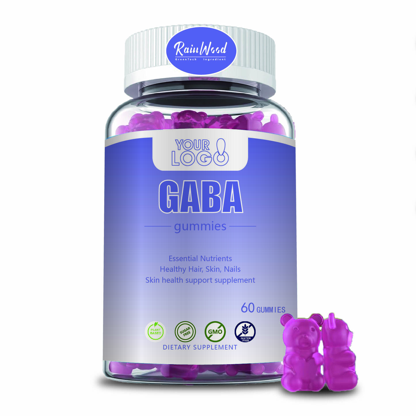 OEM ODM GABA Gummies 500mg  GABA Gummies