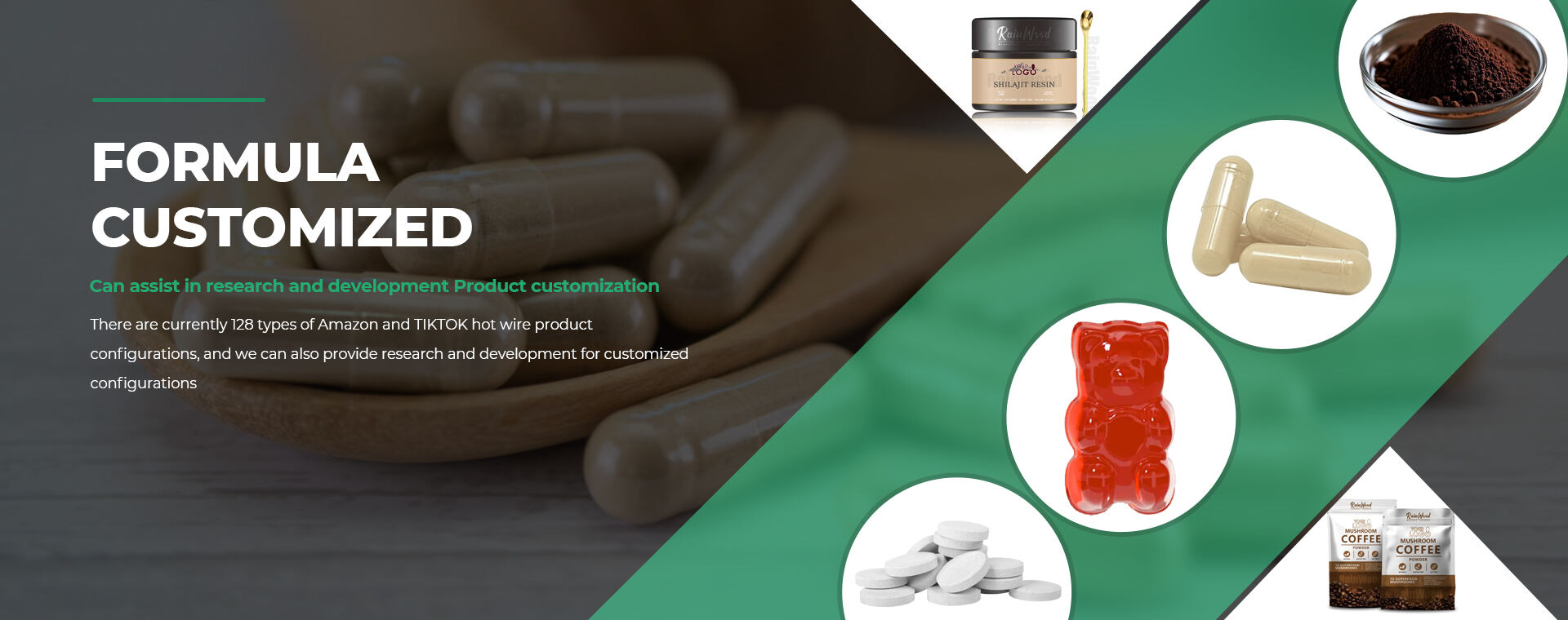 Dietary Supplements, Botanical Extracts, Private Label Supplements - Rainwood Biotech