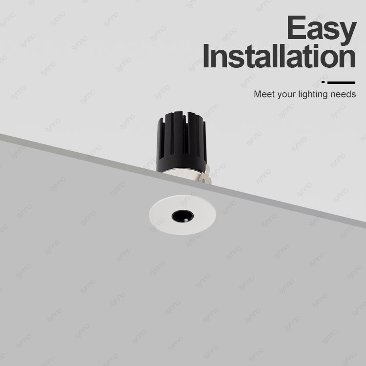 LED Inbyggd Projektör - CCT Justerbar, 24°/36° Strålkastningsvinkel, Aluminiumvärmeledning, för Inomhusbelysning, Enkel Installation, Flera Storlekar Tillgängliga