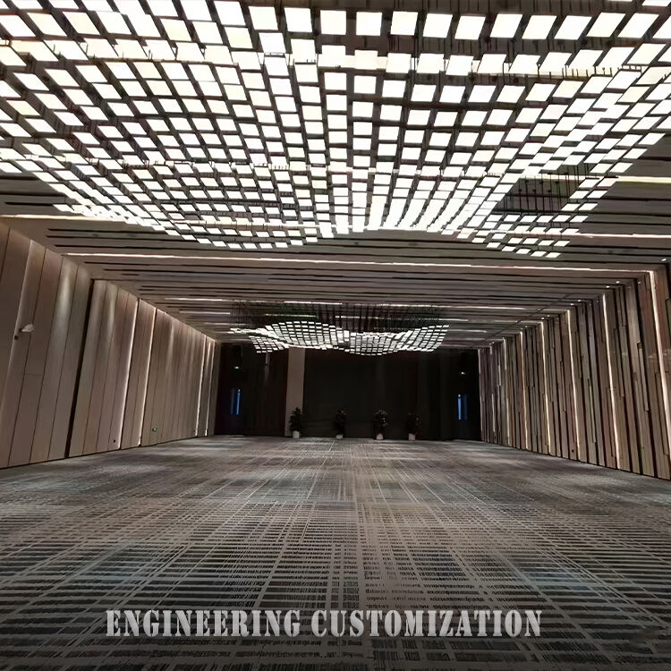Modern LED Grid Ceiling Light - Kustomisasi Teknik, untuk Ruang Komersial Besar, Terang Tinggi, Hemat Energi, Opsi Dapat Diredupkan, Cahaya Putih Hangat