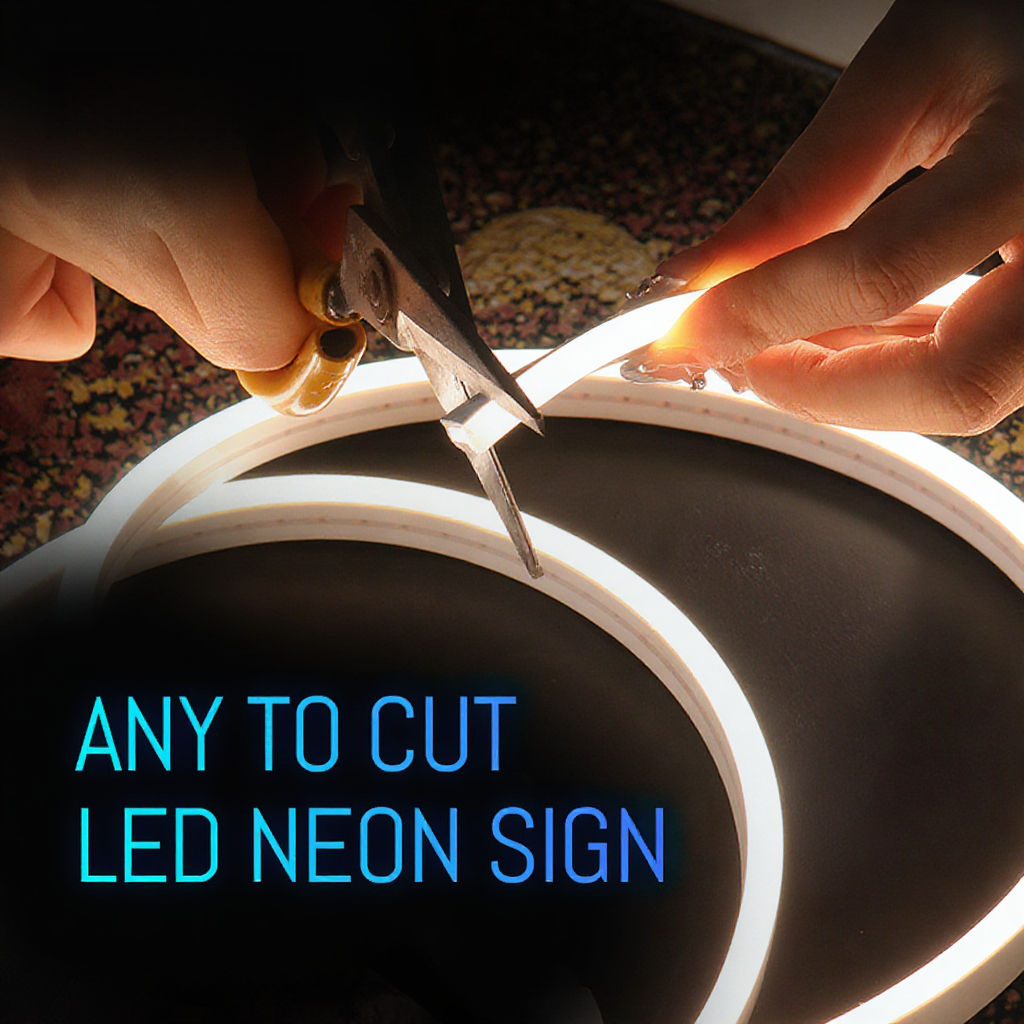 Wilgex 6x12mm Her-Kesim LED Neon Işık: IP67 Su Geçirmez, RGB Dinamik Renk, İşaretler ve Dekorasyonlar için DIY Esnek Şerit
