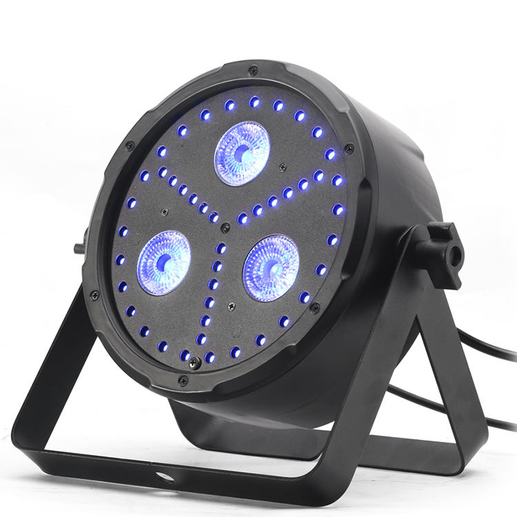 RGB LED Par-verlichting met 3x30W COB LEDs - DMX-besturing, geluidsgeactiveerd - Ideaal voor DJ's, feesten, podium, clubverlichting