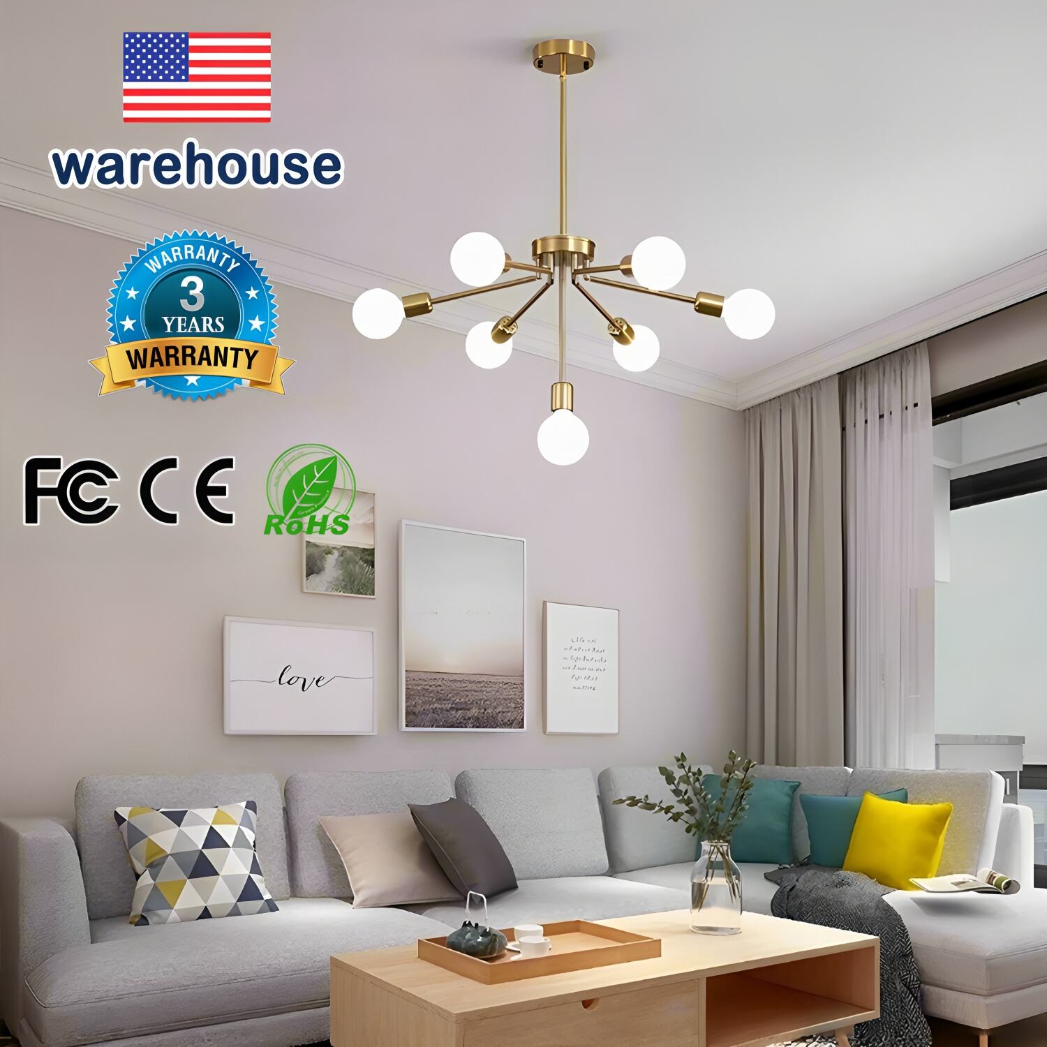 European and American style chandelier