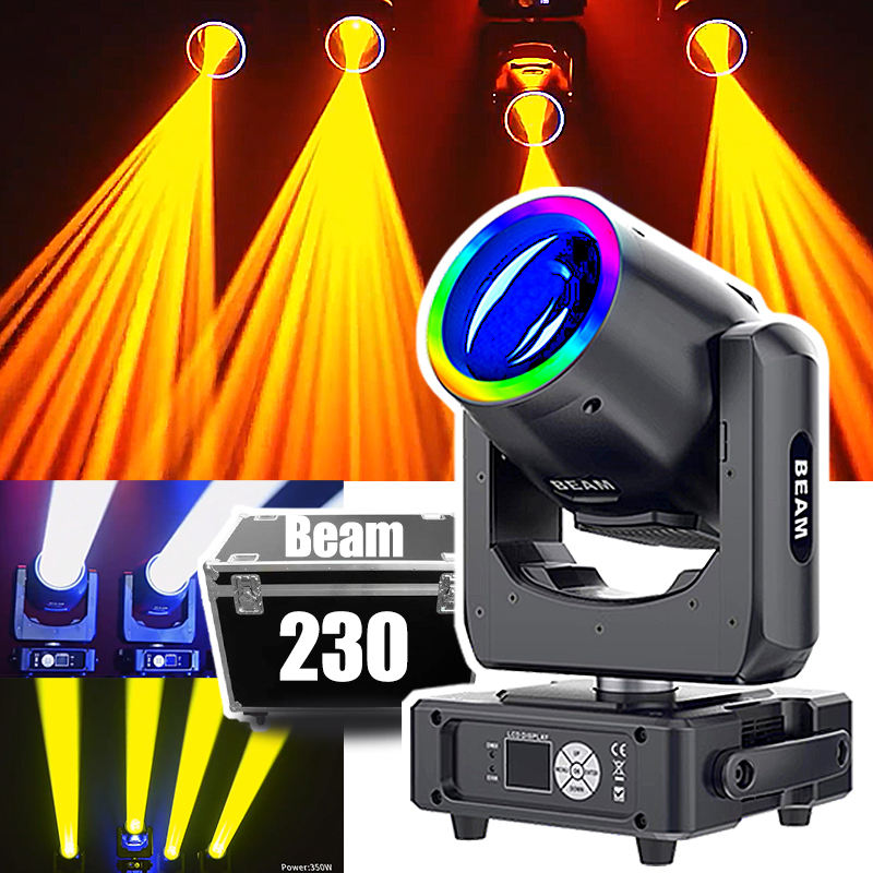 230W LED Moving Head Beam Light - High-Power Stage Lighting with RGBW Color Mixing - Perfect for DJ, Concert, Party, Club