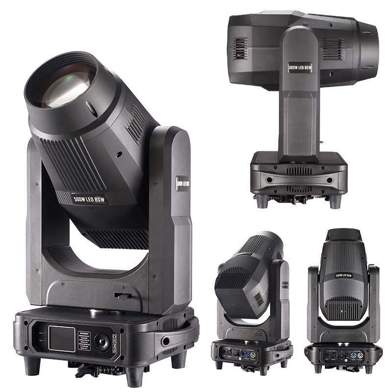 luz de haz LED de 500W con cabezal móvil - CMY+CTO+Zoom, 18 patrones - Iluminación de alta potencia para conciertos, clubs y eventos