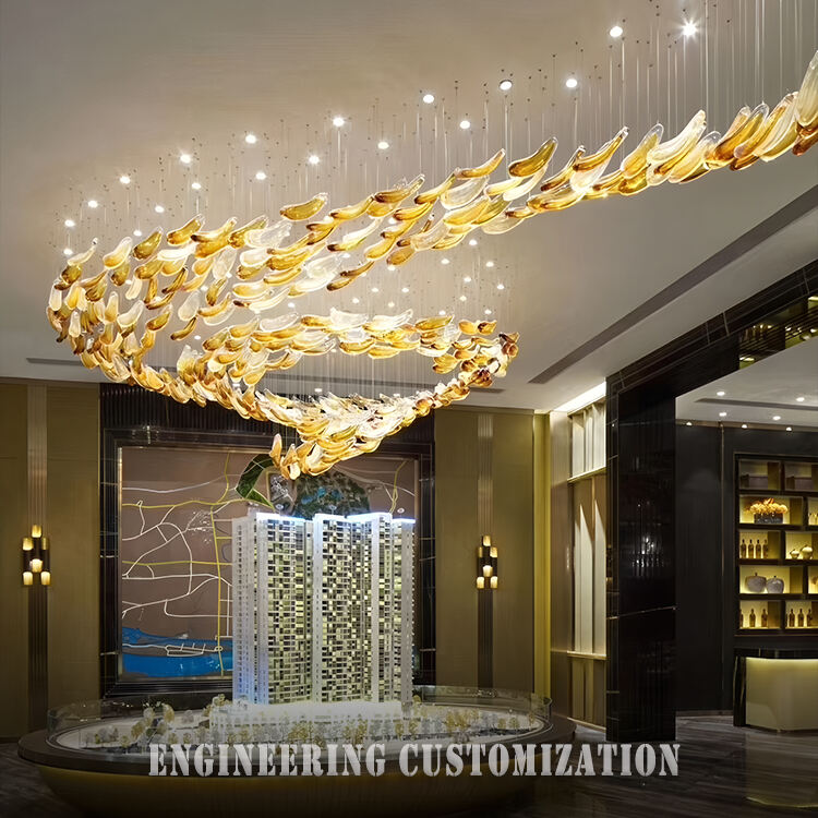 Artistic Spiral LED Chandelier - Engineering Customization, Modern Luxury Design, for Hotel Lobby, Ballroom, and High-end Residential Spaces, Warm White Light