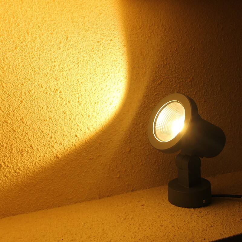 Projecteur COB avec base, projecteur LED circulaire