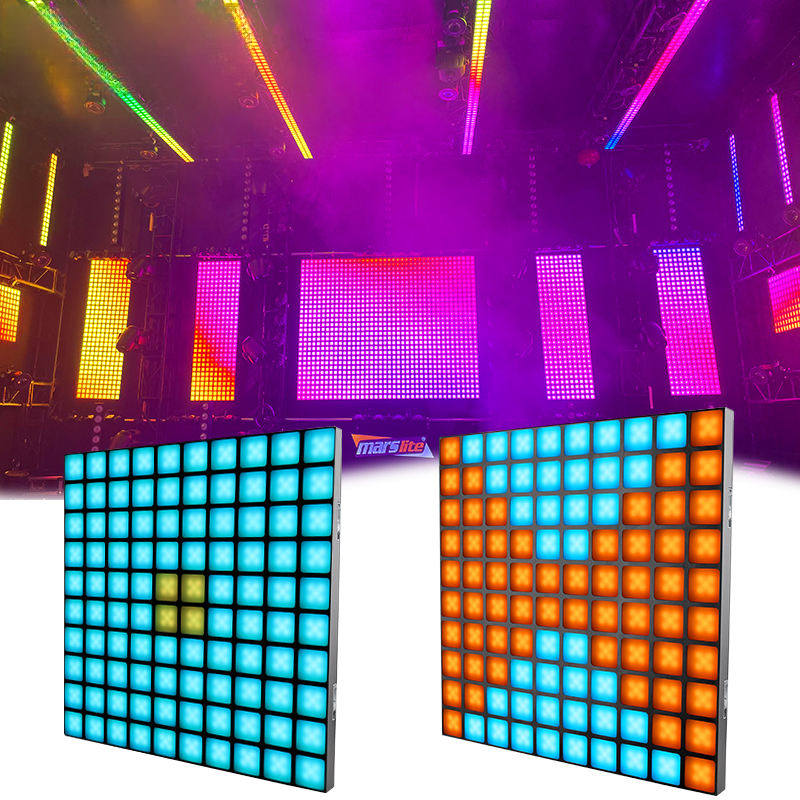 100x1W RGB LED Matrix Blinder Light - DMX & Art-Net Control, Pixel Mapping - Perfect for Stage, DJ Booth, Event, Architectural Lighting