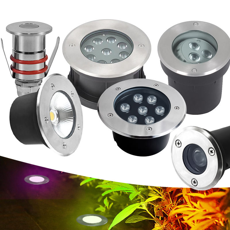 Waterdichte LED inbouwverlichting voor buiten - Meerdere afmetingen, RGB kleurtemperatuur, 10 jaar fabriekskwaliteit, geschikt voor buitenverlichting in de tuin, langs paden en landschapsverlichting