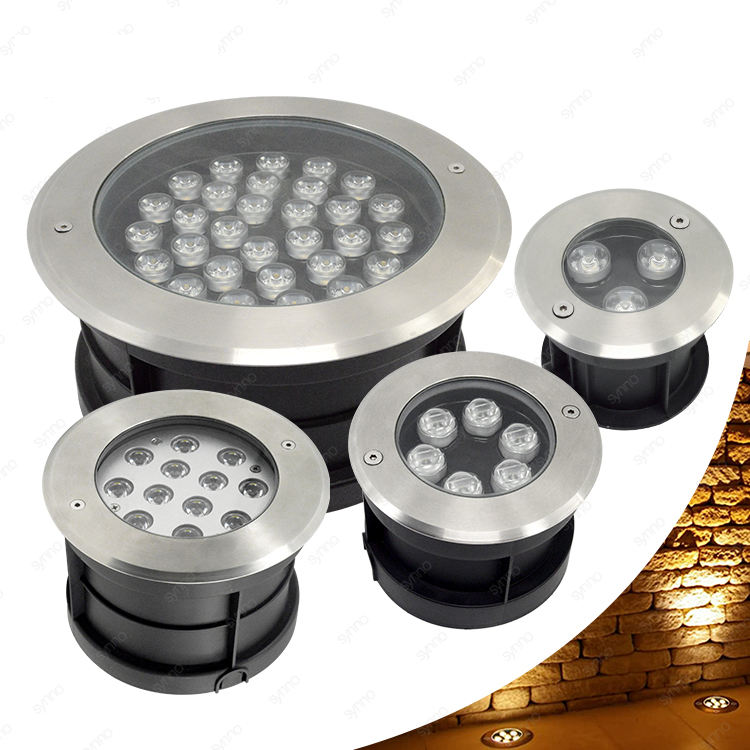 Luminária de Chão LED - à Prova d'Água IP65, CCT e RGB Ajustáveis, para Iluminação de Paisagismo e Externa, Carcaça de Alumínio Fundido sob Pressão, Disponível em Vários Tamanhos
