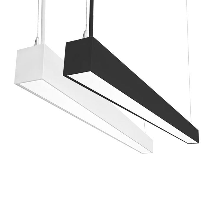 Lux Linearis Pendens LED - Formae L/T/X, CCT & Potentia Regulabilis, 0-10V Regulabilis, ad Illuminationem Officii et Commercii, Facilis Installatio cum Connnectoribus Inclusis