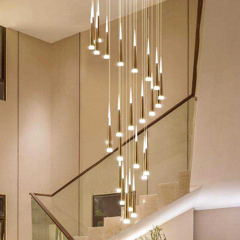 Modern Gold LED Chandelier - 3-Light Design with Crystal Shades, Adjustable Height, for Dining Room, Living Room, and Bedroom, Warm White Light, Aluminum Material