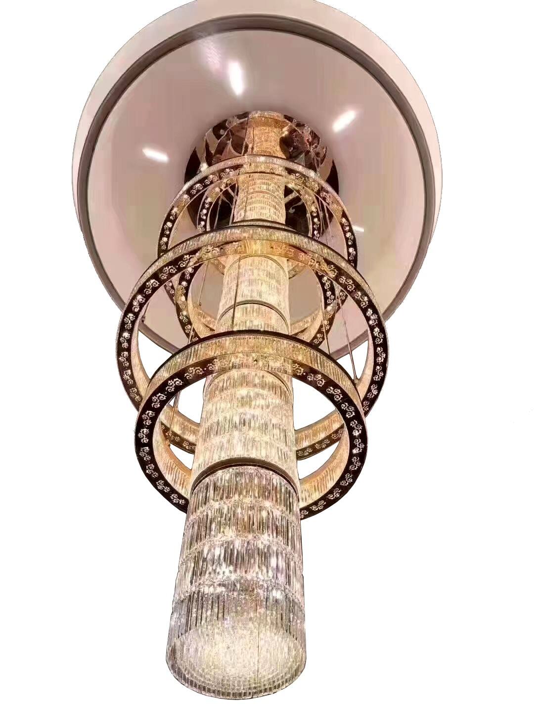 Modern Circular Crystal Chandelier