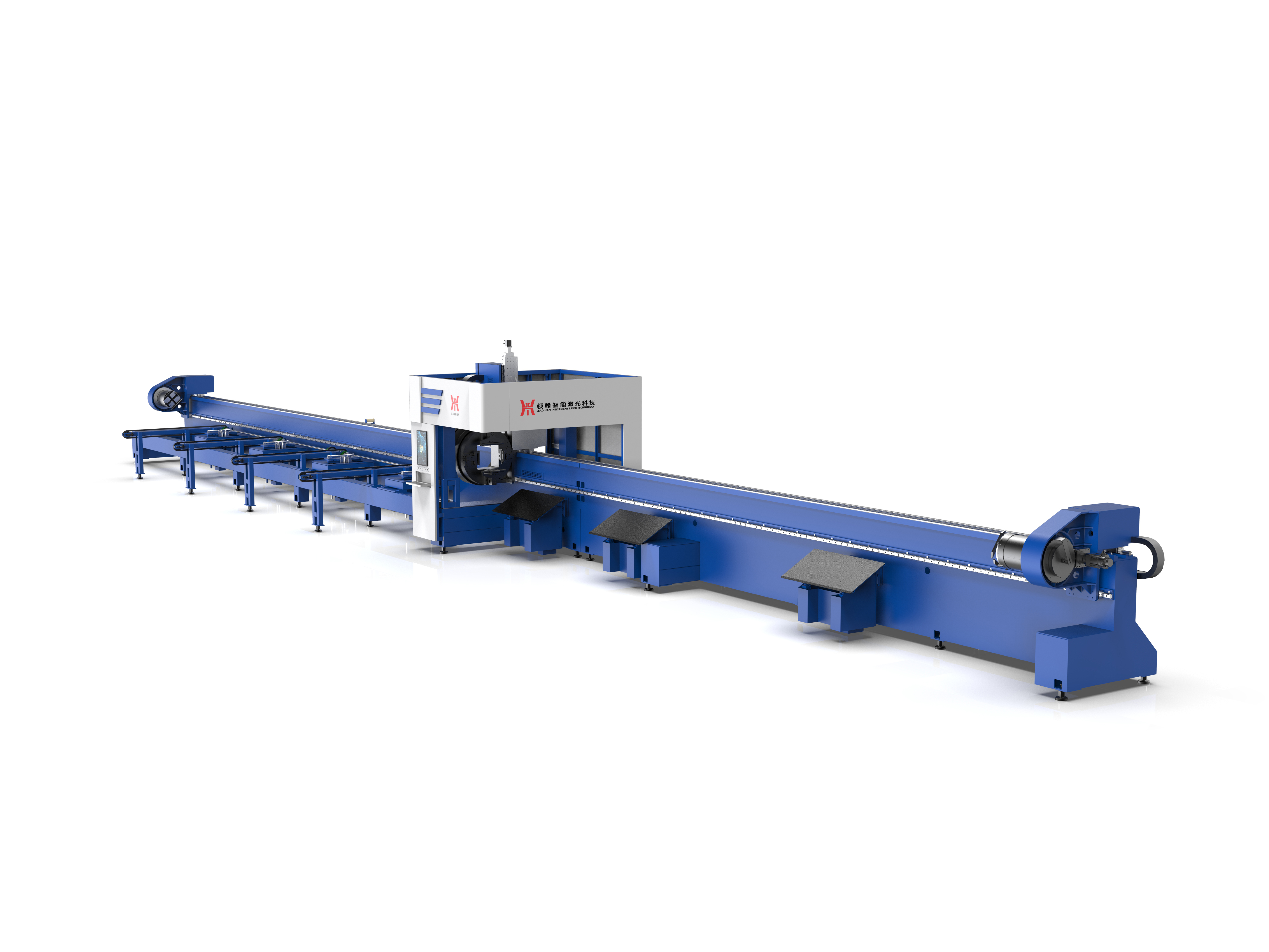 Pulling laser tube cutting machine
