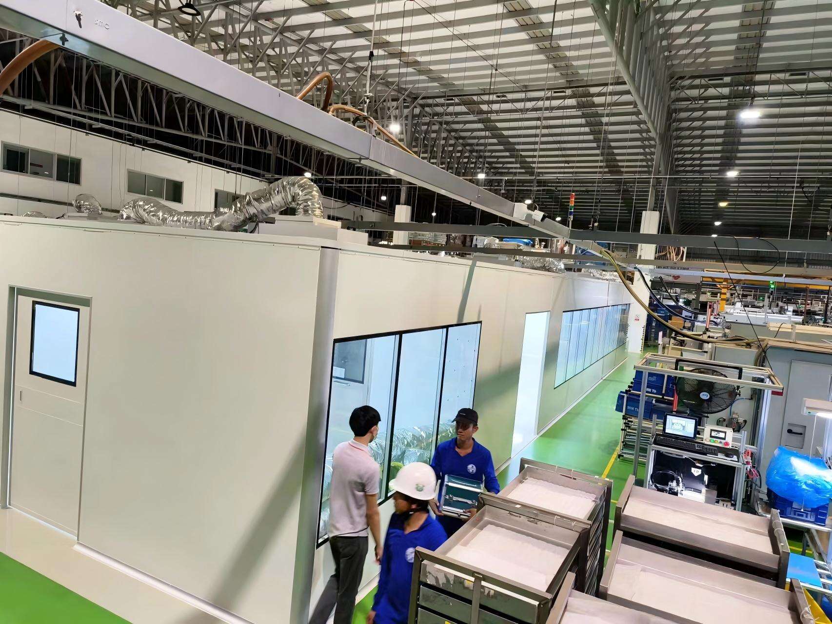 product laboratory modular hard wall iso 7 cleanroom assembly portable clean room booth-12