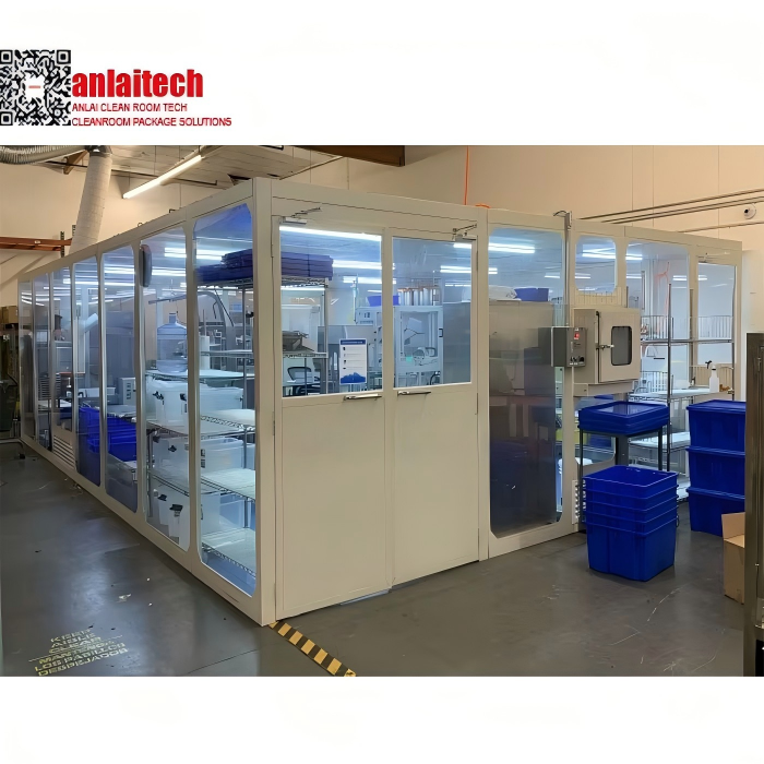 Laboratory Modular Hard Wall ISO 7 Cleanroom Assembly Portable Clean Room Booth