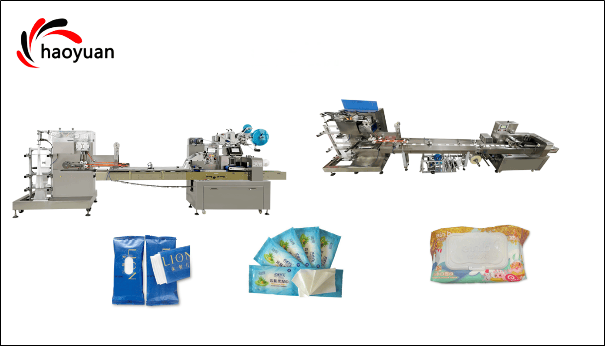 Wet wipes packaging machine