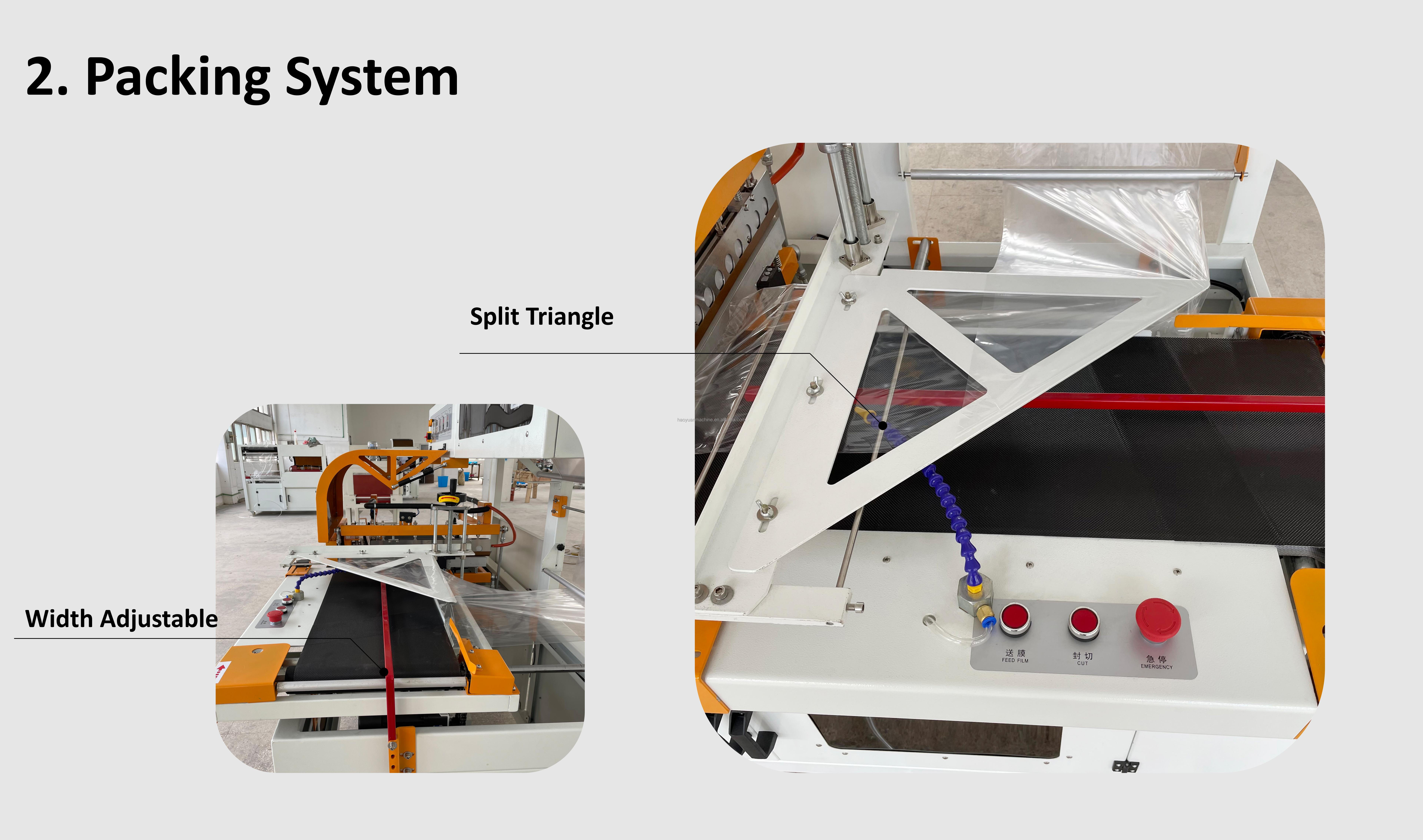 Haoyuan High Quality Automatic L-type Shrink Wrap Machine Warpping Packaging supplier