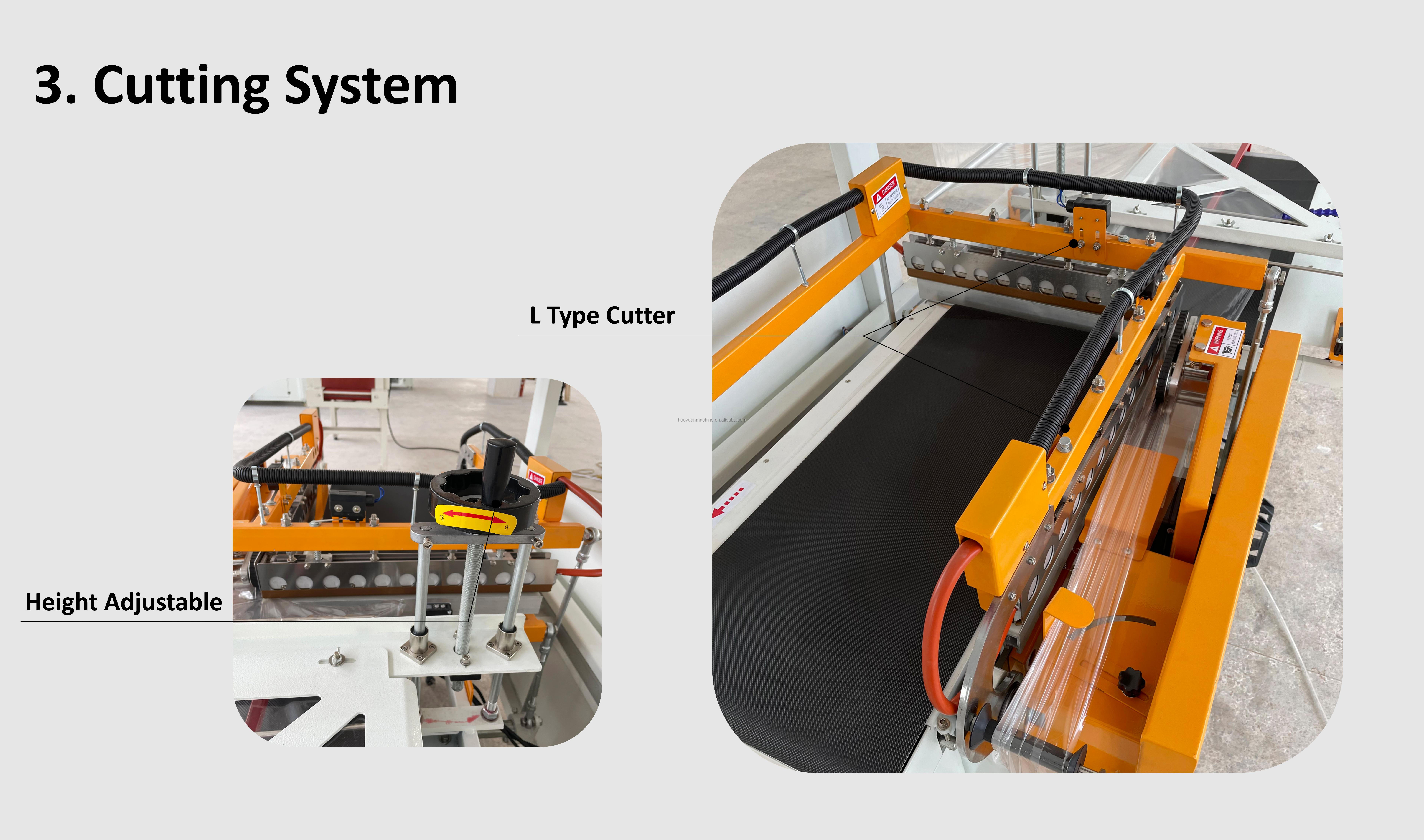 Haoyuan High Quality Automatic L-type Shrink Wrap Machine Warpping Packaging factory