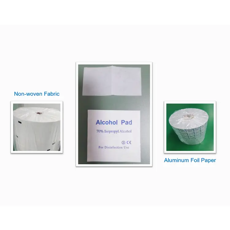 Matériaux d’emballage pour compresses imprégnées d’alcool