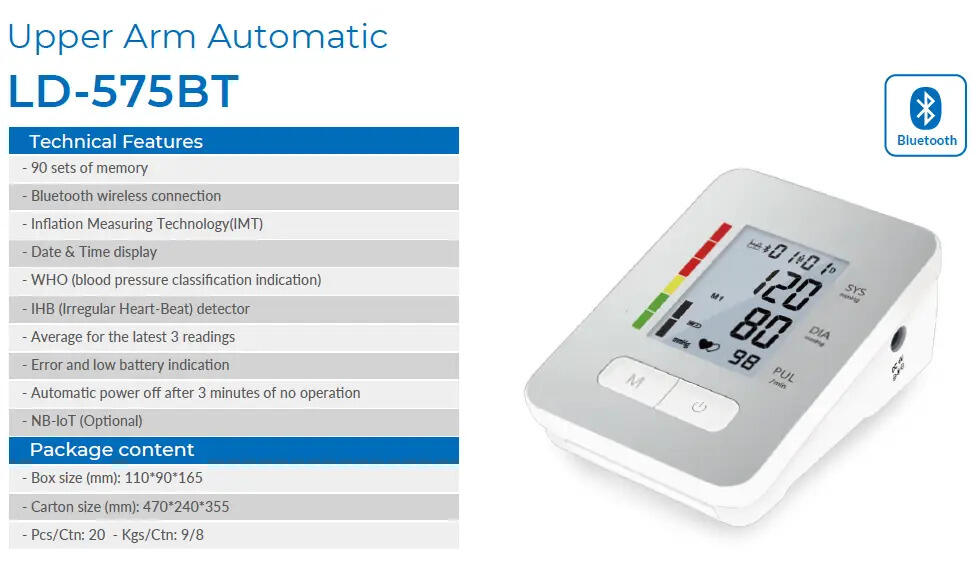 Upper Arm Automatic Digital Blood Pressure Monitor