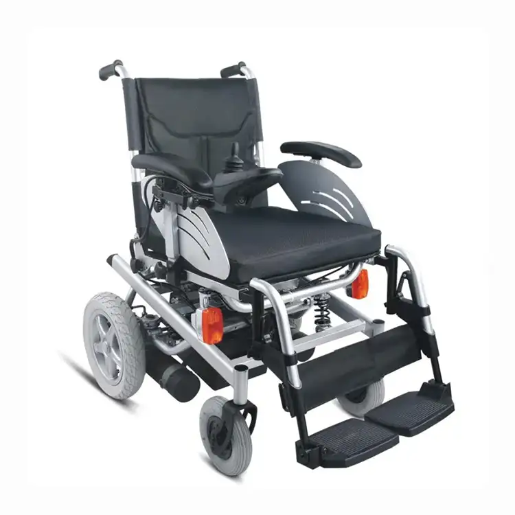 Fauteuil roulant électrique avec accoudoirs réglables