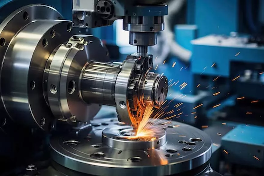  Multi-axis CNC machining of metal components for high-precision manufacturing