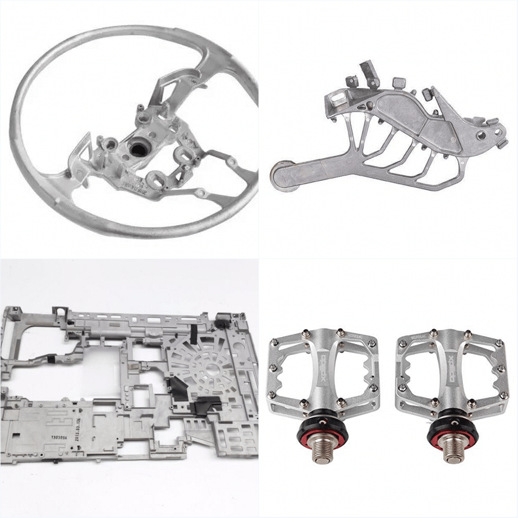 Magnesium die cast dashboard supports and steering brackets used in vehicles