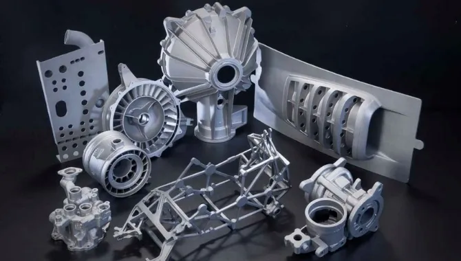 Magnesium composite die cast parts reducing weight in aerospace applications