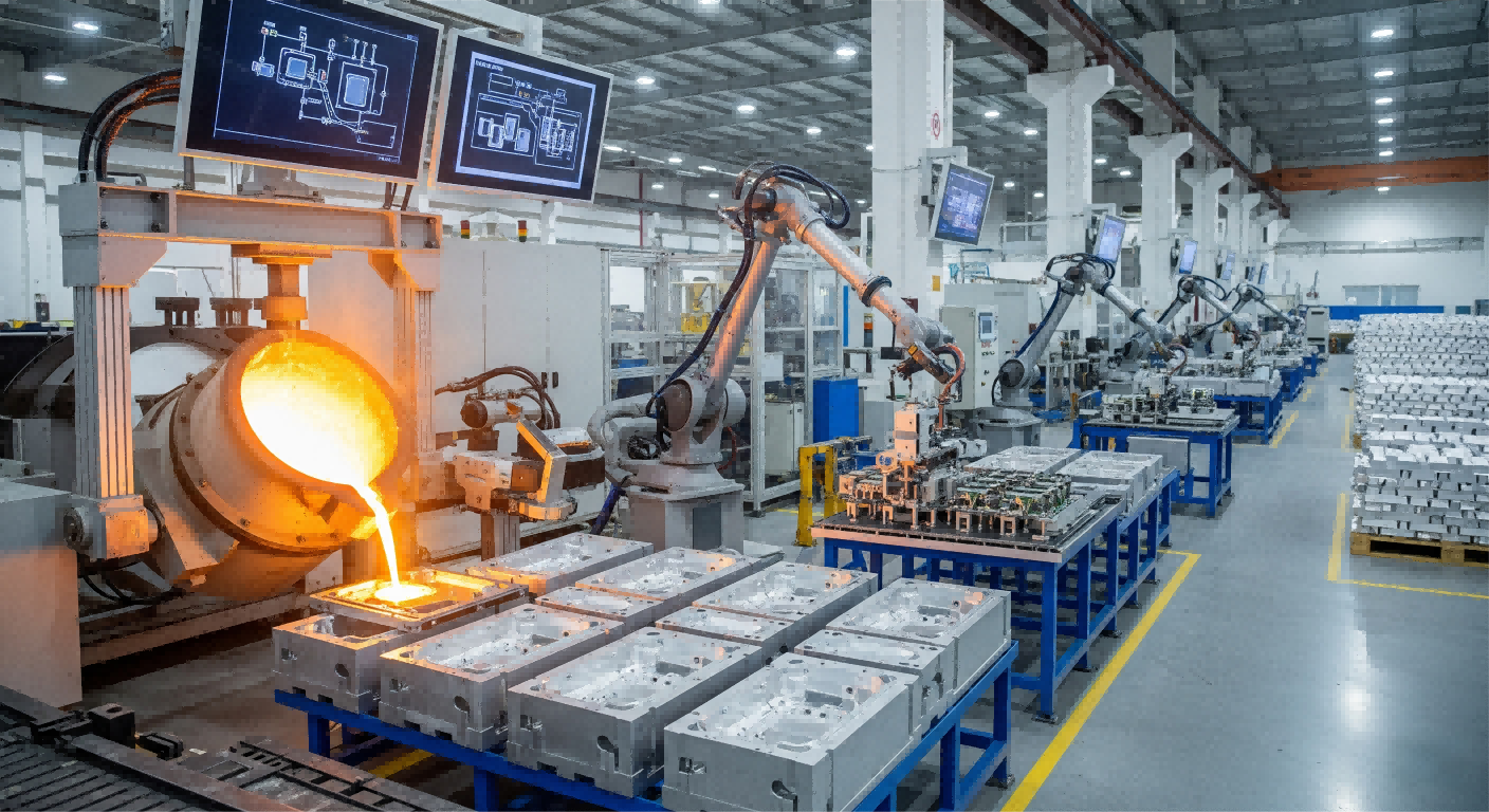 Aluminum die casting for electronics
