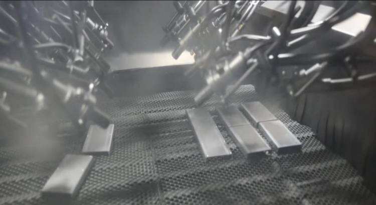 Abrasive blasting and zinc phosphate conversion coating used as pre-treatment for die cast part surface finishing