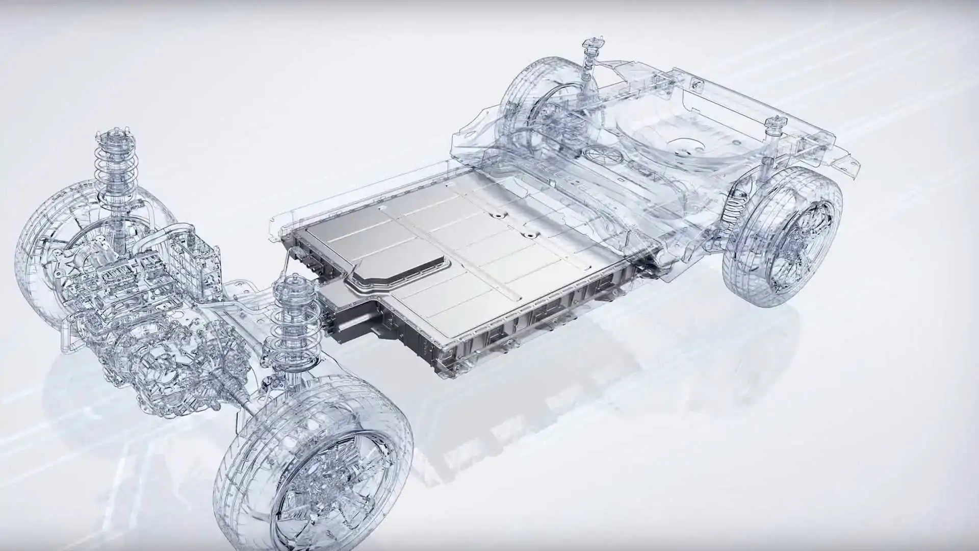 Magnesium alloy die cast battery housing for electric vehicles, isolated from the chassis components