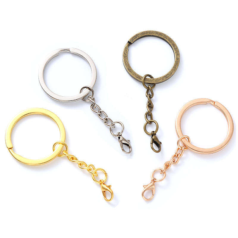 OEM Custom Keychain Rings 25mm & 30mm with Snap Hook | Multi-Color Options