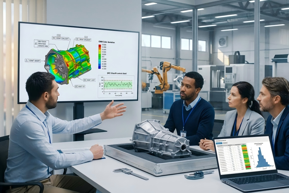 Engineering collaboration between customers and die casting factory for quality validation