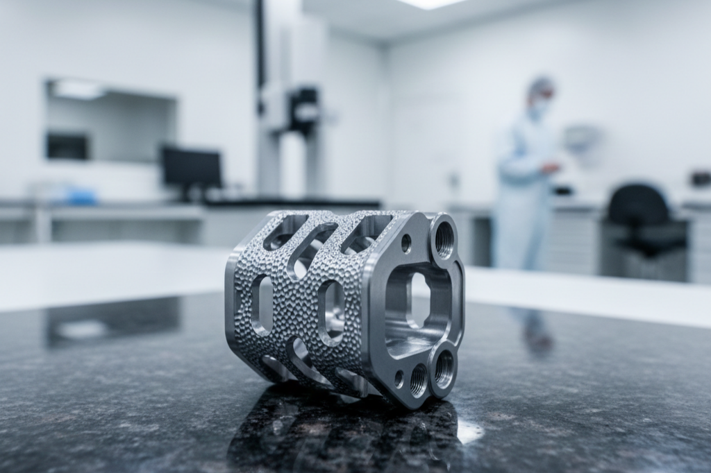 CNC machined titanium spinal implants with micro-textured surfaces for medical applications