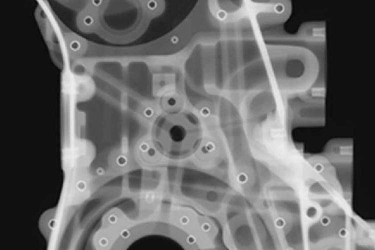 Non-destructive testing of die cast parts using X-ray techniques
