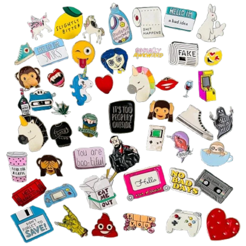 OEM Custom Hard Enamel Lapel Pin | Gold Plated Metal Badge for Hats, Clothing & Anime Merchandise