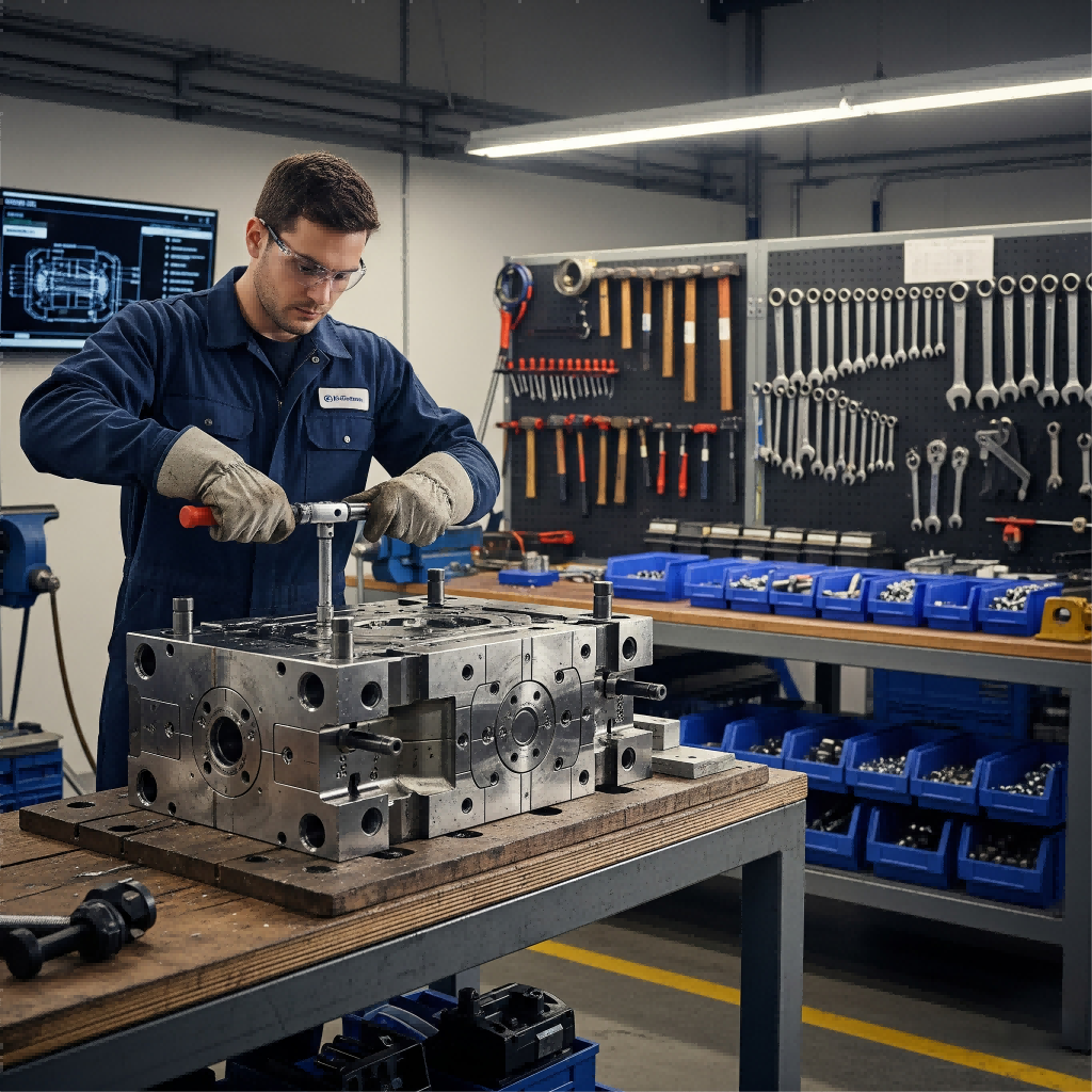 Inspection methods for detecting die casting mold wear and cracks