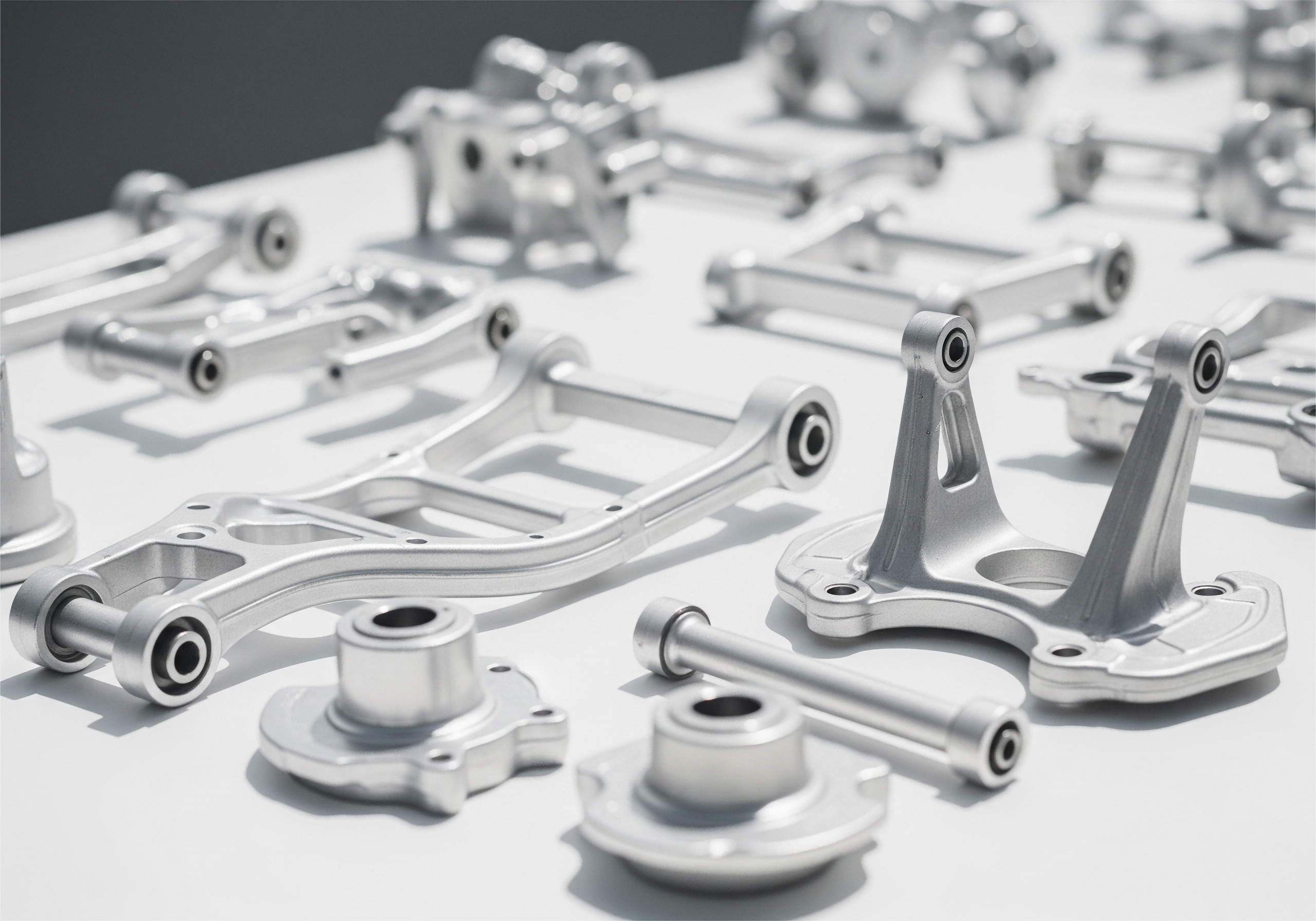 Lightweight aluminum die cast chassis for electric vehicles