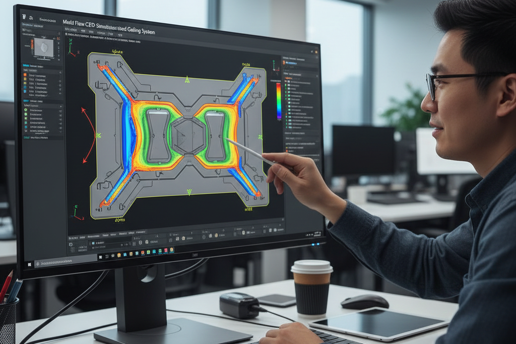 CFD simulation of optimized gating system to reduce erosion and extend die casting mould life