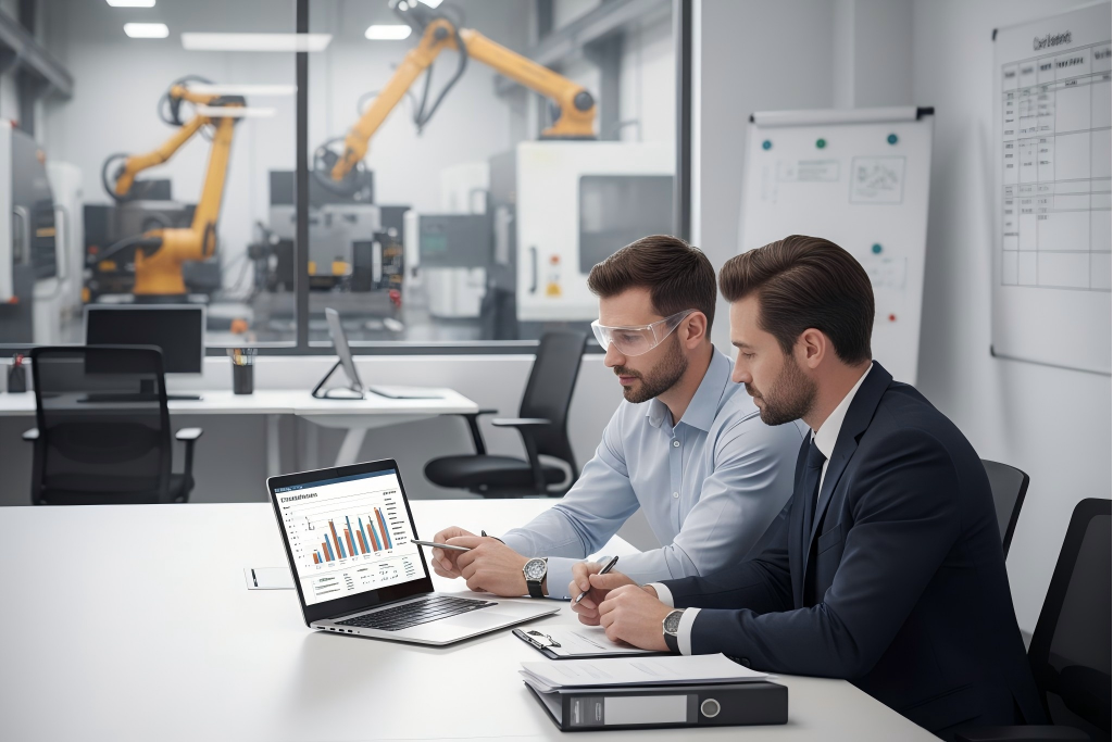 Customer and aluminum die casting supplier discussing transparent communication and project cost breakdown