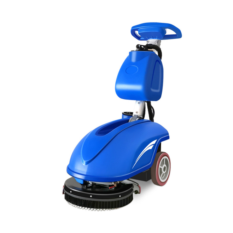 What are the advantages of walk behind floor scrubbers in commercial places?