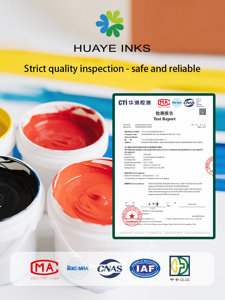 How does ink for baby products meet safety standards like non-toxicity?