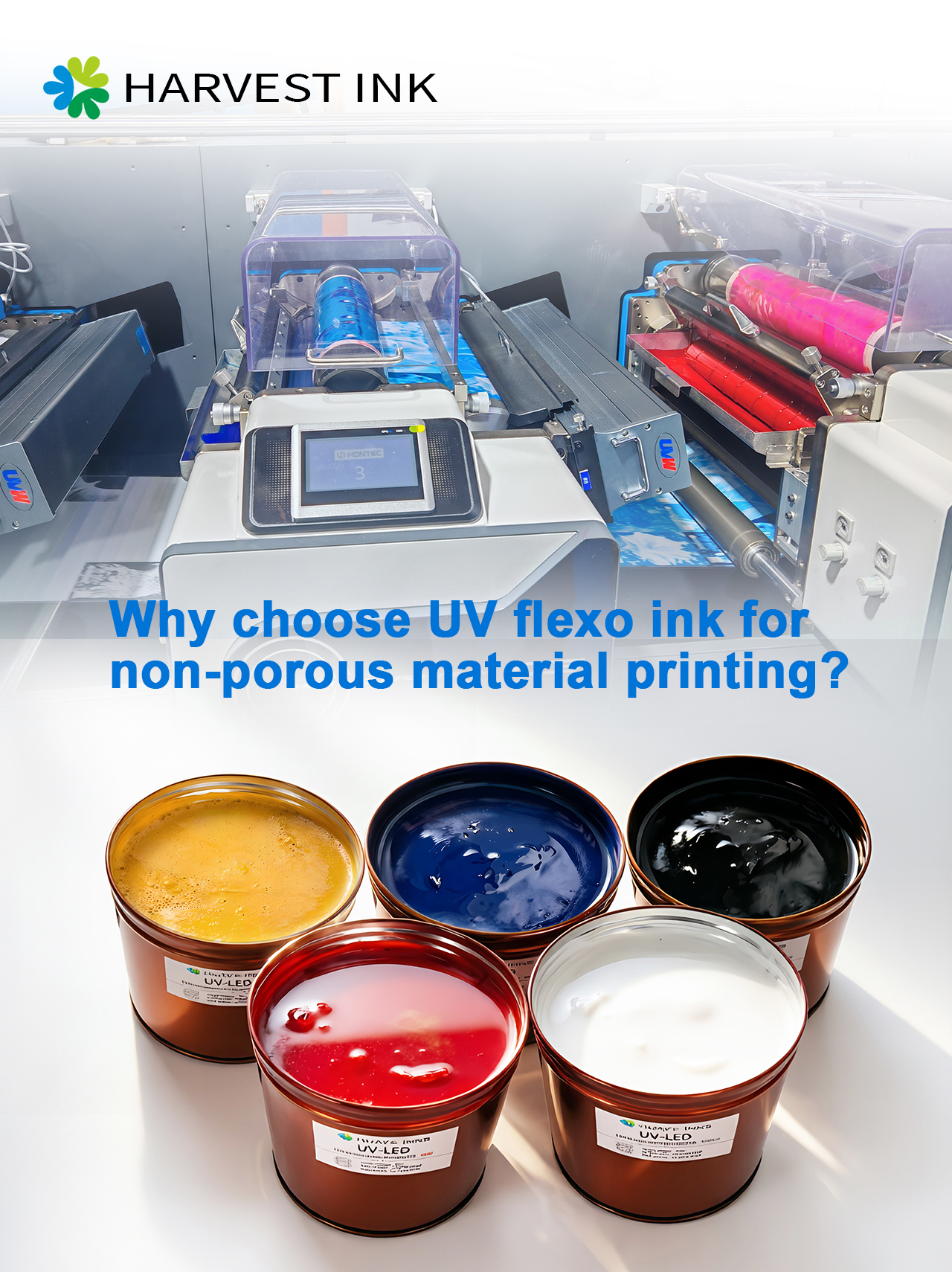 چرا جوهر فلکسوگرافیک UV را برای چاپ روی مواد غیرمتخلخل انتخاب کنیم؟