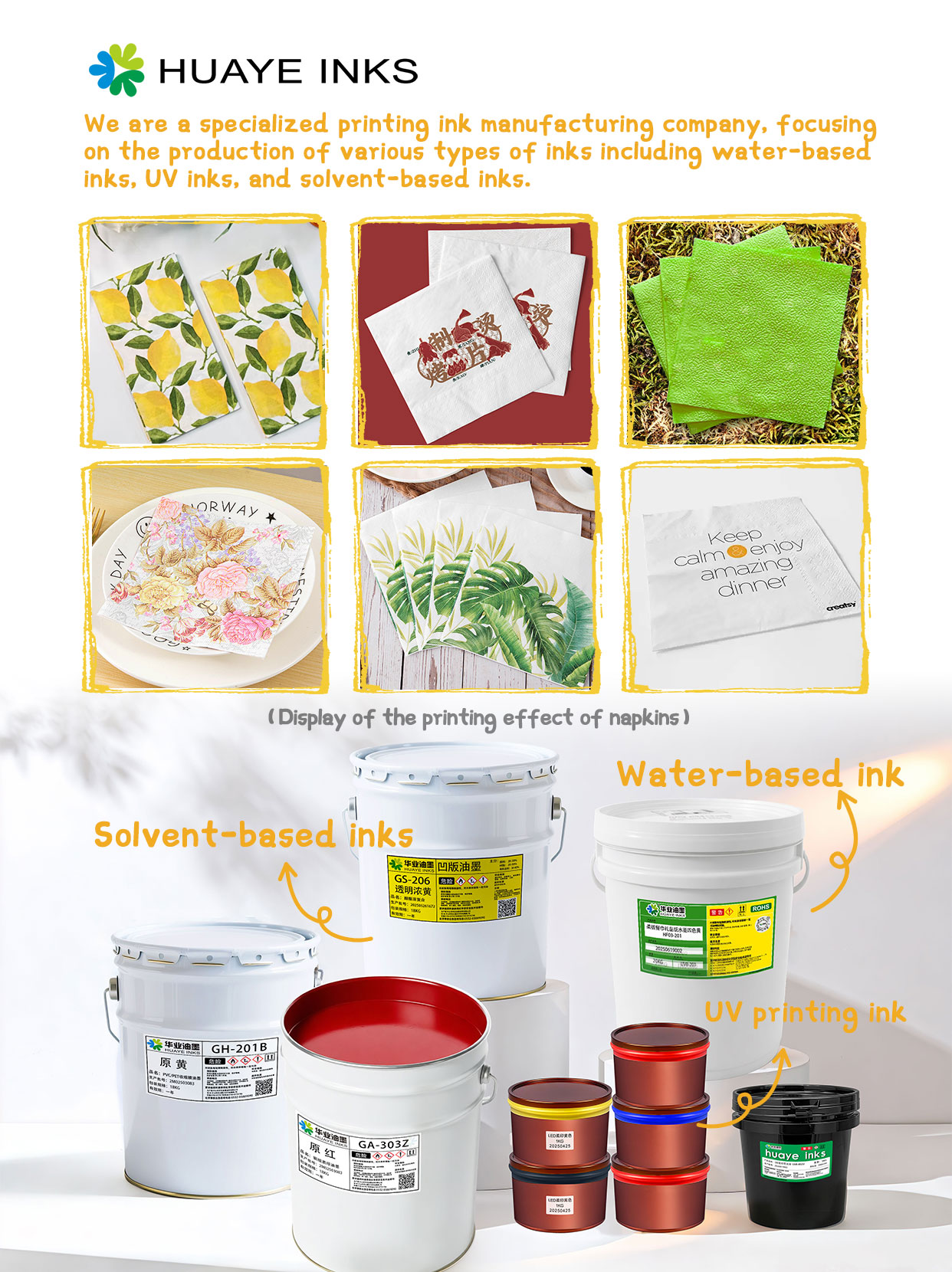 What flexographic inks suit napkin vibrant printing?