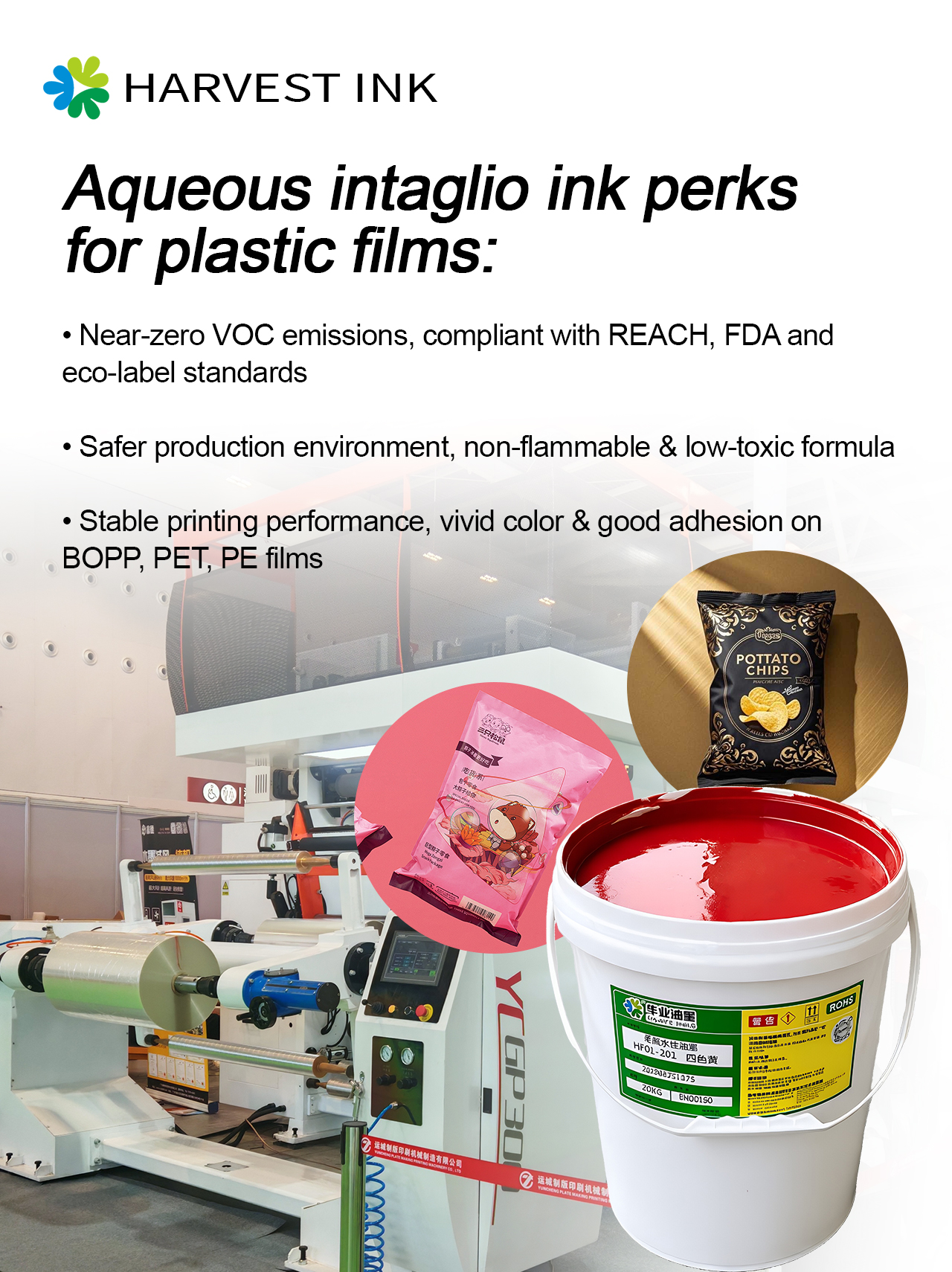 Kann wässrige Tiefdruckfarbe Lösungsmittelfarben auf Kunststofffolien ersetzen?