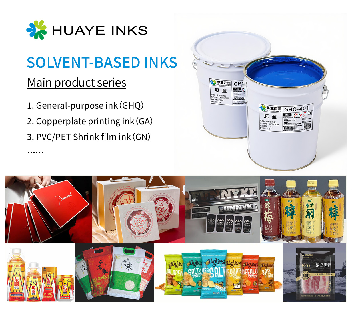 In quali scenari sono applicabili gli inchiostri a base solvente?