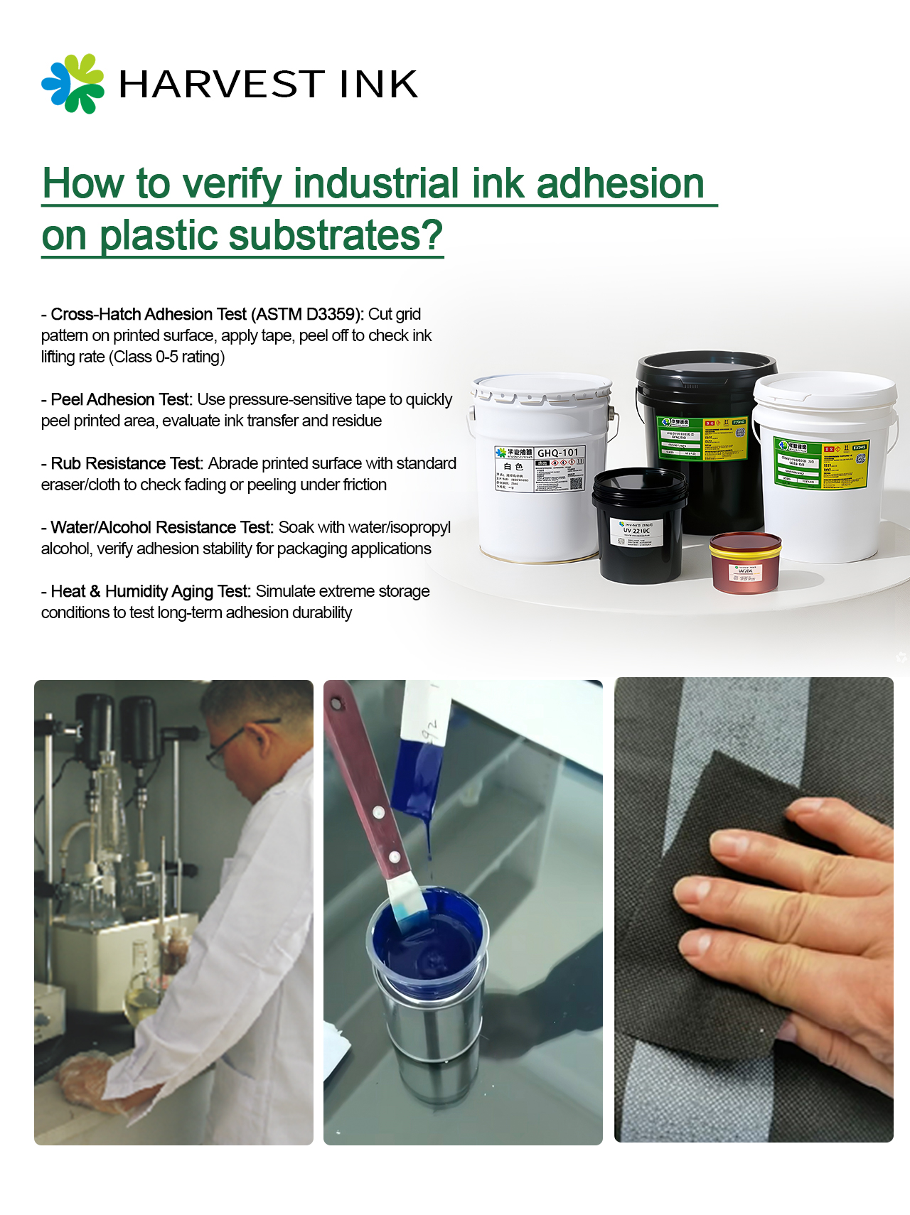 Bagaimana cara mengesahkan lekatan tinta industri pada substrat plastik?